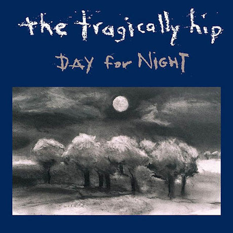 CD van Tragically Hip met de albumtitel Day for Night, zichtbaar met albumhoes en artwork.