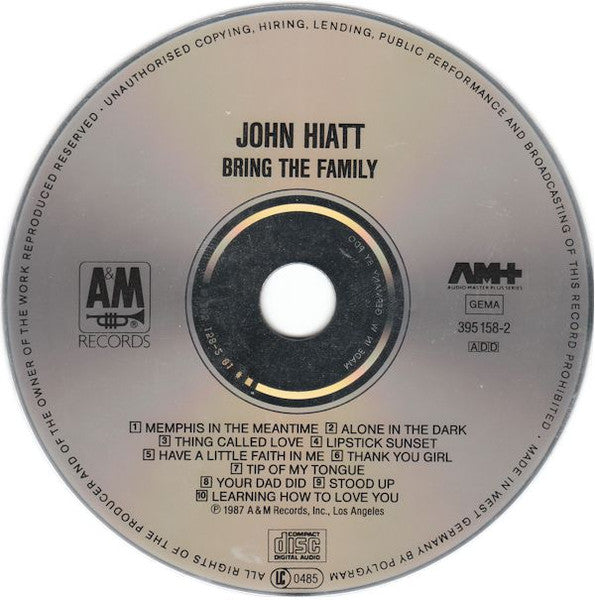 John Hiatt - Bring The Family (CD d'occasion)
