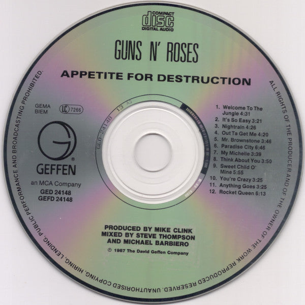 Guns N' Roses - Appetite For Destruction (tweedehands CD)