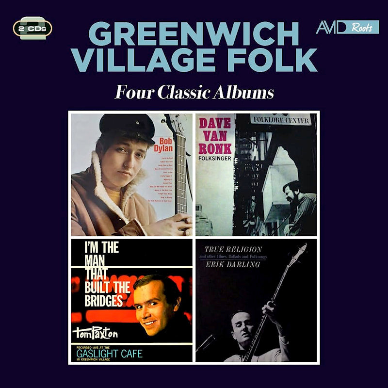 Bob Dylan & Dave Van Ronk & Tom Paxton & Erik Dar - Greenwich village folk - four classic albums (CD) - Velvet Music