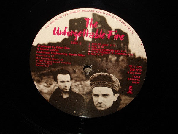 U2 - The Unforgettable Fire (tweedehands LP) - Velvet Music