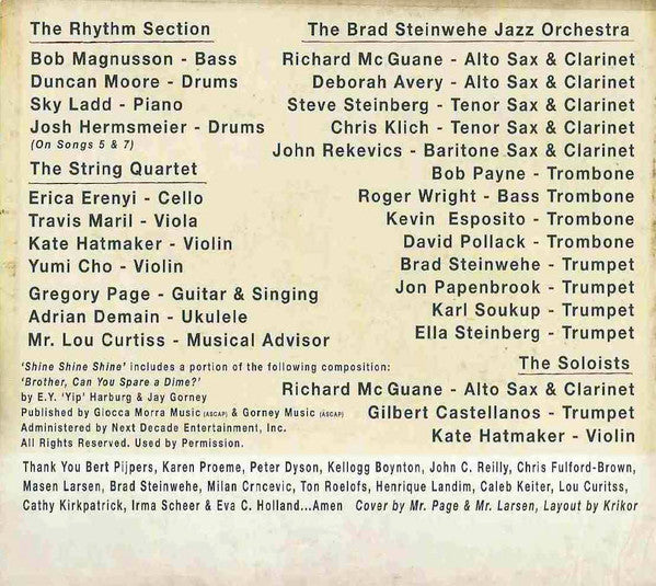 Gregory Page & His Big Band Orchestra - Shine, Shine, Shine (tweedehands CD) - Velvet Music