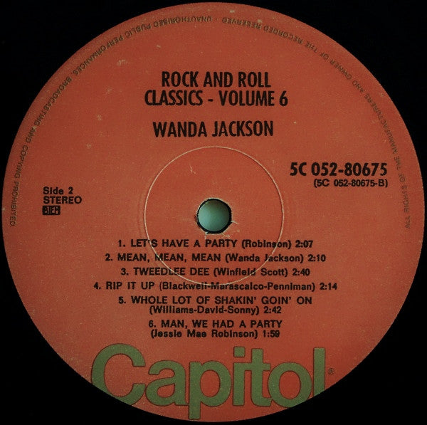 Wanda Jackson - Rock And Roll Classics Vol. 6 (LP d'occasion)