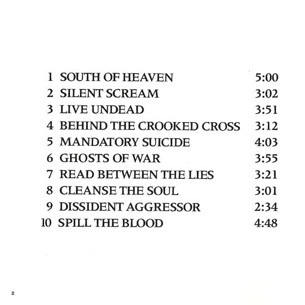 Slayer - South Of Heaven (CD d'occasion)