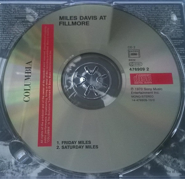 Miles Davis - Miles Davis At Fillmore: Live At The Fillmore East (CD) - Velvet Music
