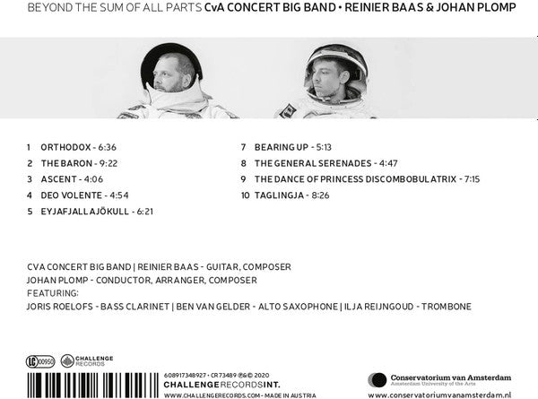 CvA Concert Big Band, Reinier Baas, Johan Plomp - Beyond the Sum of All Parts (CD d'occasion)